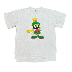 Vintage 1991 Gray Marvin Martian Ray Gun tee Acme Tag -Large